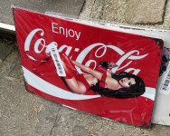 Coca Cola kovinska okrasna plošča 20x30cm, Ljubljana