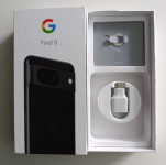 Google Pixel 8 5G Dual SIM Obsidian Črna z originalnim polnilcem