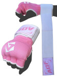 Rokavice AQF za boks, Muay Thai, velikost M, obseg dlani 19-21 cm pink