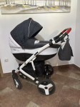 Prodam lepo ohranjen 3v1 COLETTO FLORINO-carbon otroški voziček