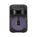 Prenosni aku. FM USB karaoke zvočnik Bluetooth LED RGB 10W Music Box