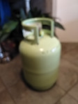 Plinska jeklenka zelena , bomba za plin kuhinjski