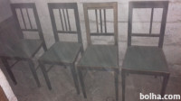 Komplet starih tapiciranih stolov