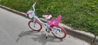 Otroško dekliško kolo Dino Bikes 16" zraven še čelada