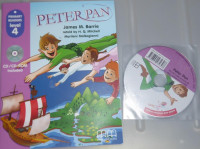 Angleška knjiga, delovni zvezek + CD Peter Pan, NOVO