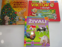 Knjige kartonke Čarobno božično drevesce, Viktor v džungli, Živali