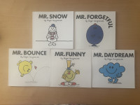 MR. FUNNY, MR. BOUNCHE, MR. SNOW... ROGER HARGREAVES 5x