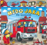 Kartonka Medo Jaka pri gasilcih