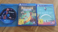 Ps4 igre Rayman Legends, Fifa21 in No mans sky v kompletu