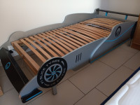 Otroška postelja dirkalnik FORMULA z letvenim dnom 200x90cm