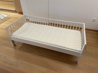 Otroška postelja Ikea 70x160 bela