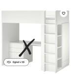 Otroška postelja pograd etažna  Ikea