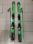 SMUČI ELAN JETT QS EL 7.5 + PALICE ELAN ROCKROD GREEN JR