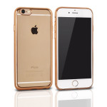 Zaščitni ovitek za Apple iPhone X (5,8") Clear Case Gold