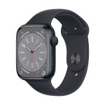 Apple Watch S8 Black 45mm  - Midnight (black) pašček - brezhibna