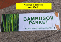 Bambusov parket, cca 15m2 - NOV