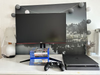 Prodam PS4 SLIM 1T z monitorjem AOC