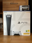 Sony Playstation 5 1TB Disc Edition s 6 igrami