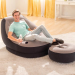 Intex Napihljiv stol s taburejem Ultra Lounge Relax 68564NP