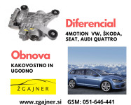 Diferencial 4MOTION VW , Škoda, Audi, Seat-obnova diferenciala