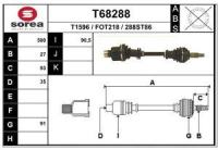 Polosovina (spredaj, desno) T68288 - Ford Mondeo 00-07