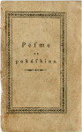 KUPIM: Valentin Vodnik, Pesme za pokušino, 1806