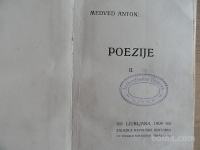 Medved Anton, POEZIJE, 1909