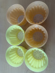 POSODICE ZA PUDING S POKROVOM TUPPERWARE 6X, KOT NOVE