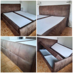 Boxspring postelja 160x200, Z PREDALI SPODAJ