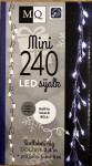 Novoletne lučke za božično drevo, 240 LED sijalk, 2,4 m + 5 m, IP44