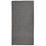 vidaXL Zunanja preproga ploščato tkanje 100x200 cm siva