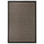 vidaXL Zunanja preproga ploščato tkanje 160x230 cm temno rjava