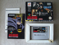 Batman Returns za Super Nintendo SNES, v škatli z navodili