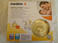 Prsna črpalka Medela Swing Maxy + prsne blazinice