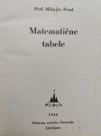 Matematične tabele, Mihajlo Presl, DZS 1946