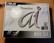 Asus a8n sli se 939 + procesor AMD Athlon X2 3800+ hladilnik Zalman