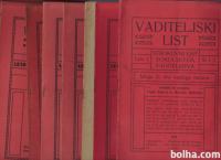 VADITELJSKI LIST - SOKOLI, 1910