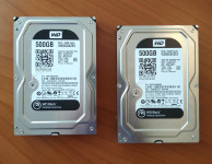 2 x WD Black 500GB trdi disk, odlično ohranjeno