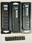 Različni SDRAM moduli, 1x PC 133 256Mb, 2x PC133 128Mb 168pin SDRAM