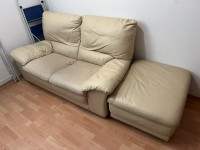 Natuzzi usnjen dvo & trosed + tabure