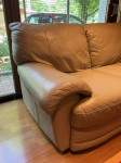 Usnjen fotelj, dvosed in trosed / kauč