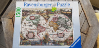 Puzzle Ravensburger, zgodovinska karta sveta (1500 koščkov)