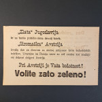 LETAK / PLAKAT KOROŠKI PLEBISCIT 1920