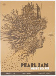 Pearl Jam koncertni poster Budimpešta 12.7.2022