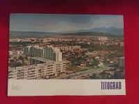 vintage plakat Titograd, Črna gora, Jugoslavija