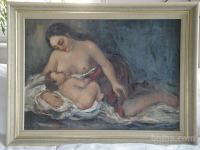 Lojze Perko (1909-1980) Venera doji Amorja, olje na platnu