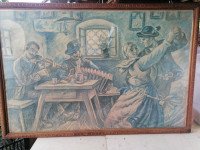 Slika z lepim okvirjem in šipo 77 x 52 cm