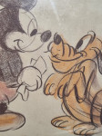 Walt Disney, ilustracija Miki in Pluton