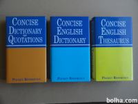 CONCISE ENGLISH DICTIONARY, THESAURUS, OF QUOTATIONS, 3 KNJI