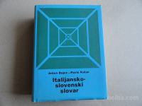 ITALIJANSKO-SLOVENSKI SLOVAR, BAJEC, KALAN